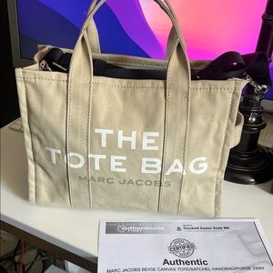 Marc Jacobs, Beige Tote Bag; “The Tote Bag”, UIGC, w/ COA